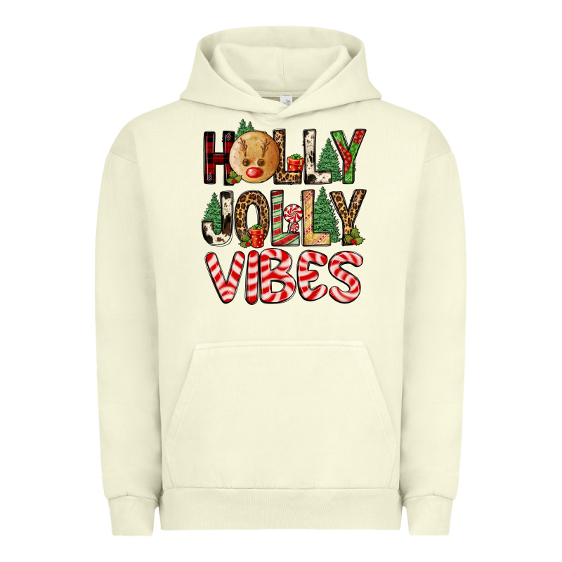 Holly Jolly Vibes Urban Hoodie by FaDigitalArtStudio | Teevron