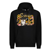 Black senior 2023 Premium Hoodie - RacoonDesign