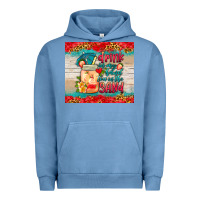 Pigment Pebble Blue drink in my hand toes in the sand tumbler Urban Hoodie - HRA Design Shop
