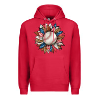 Cardinal baseball sunflower Premium Hoodie - HRA Design Shop