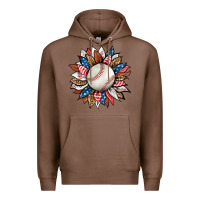 Chestnut baseball sunflower Premium Hoodie - HRA Design Shop
