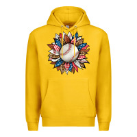 Lemon baseball sunflower Premium Hoodie - HRA Design Shop
