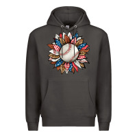 Smoke baseball sunflower Premium Hoodie - HRA Design Shop