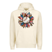 Tofu baseball sunflower Premium Hoodie - HRA Design Shop