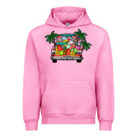 Fuchsia Pink summer truck Urban Hoodie - CowhideDigitalArt