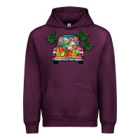 Mauve Wine summer truck Urban Hoodie - CowhideDigitalArt