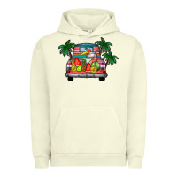 Pigment Pistachio summer truck Urban Hoodie - CowhideDigitalArt