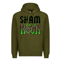 Army Green St. Patrick's shamrock Premium Hoodie - OliviaCreatesArt