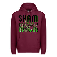Burgundy St. Patrick's shamrock Premium Hoodie - OliviaCreatesArt