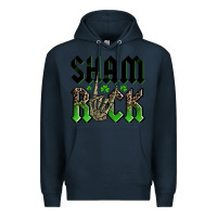Navy St. Patrick's shamrock Premium Hoodie - OliviaCreatesArt