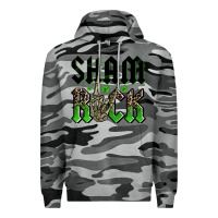 Slate Camo St. Patrick's shamrock Premium Hoodie - OliviaCreatesArt