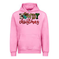 Fuchsia Pink howdy christmas Urban Hoodie - FaDigitalArtStudio