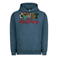 Pigment Midnight Navy howdy christmas Urban Hoodie - FaDigitalArtStudio