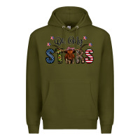 Army Green oh my stars Premium Hoodie - CowhideDigitalArt