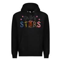 Black oh my stars Premium Hoodie - CowhideDigitalArt