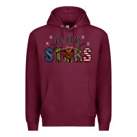 Burgundy oh my stars Premium Hoodie - CowhideDigitalArt