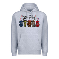 Heather Grey oh my stars Premium Hoodie - CowhideDigitalArt
