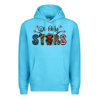 Ocean Blue oh my stars Premium Hoodie - CowhideDigitalArt