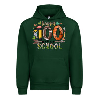 Forest Green happy 100 americana football basketball day of sch Urban Hoodie - RacoonDesign