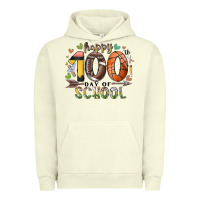 Pigment Pistachio happy 100 americana football basketball day of sch Urban Hoodie - RacoonDesign