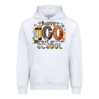White happy 100 americana football basketball day of sch Urban Hoodie - RacoonDesign