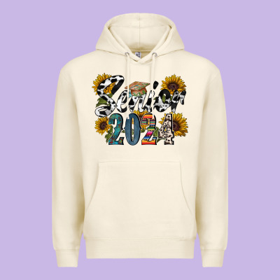 Senior 2024 Premium Hoodie Designed By Racoondesign
