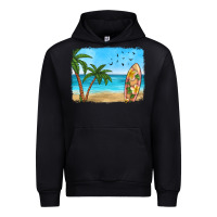 Black beach background Urban Hoodie - HRA Design Shop