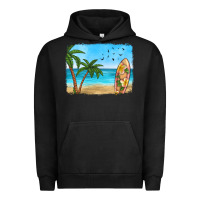Pigment Black beach background Urban Hoodie - HRA Design Shop