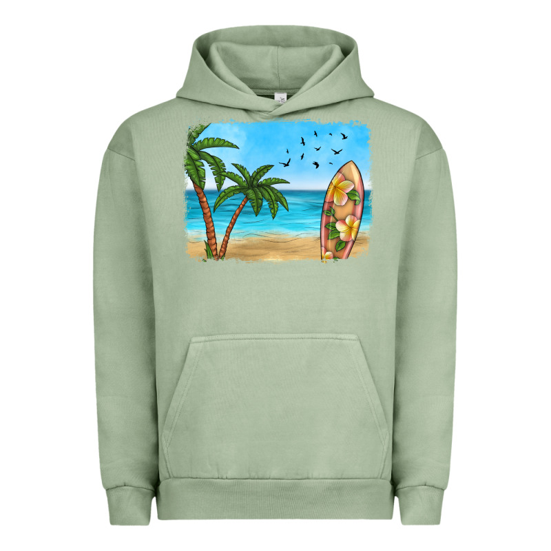 Beach Background Urban Hoodie by HRA Design Shop | Teevron