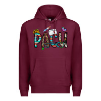 Burgundy pacu Premium Hoodie - CowhideDigitalArt