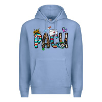 Colony Blue pacu Premium Hoodie - CowhideDigitalArt