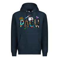 Navy pacu Premium Hoodie - CowhideDigitalArt