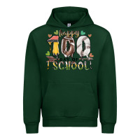 Forest Green happy 100 day of school american football baseball Urban Hoodie - RacoonDesign