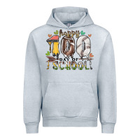 Heather Grey happy 100 day of school american football baseball Urban Hoodie - RacoonDesign