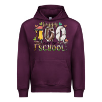 Mauve Wine happy 100 day of school american football baseball Urban Hoodie - RacoonDesign