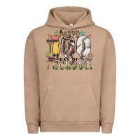 Pigment Burro happy 100 day of school american football baseball Urban Hoodie - RacoonDesign