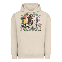 Pigment French Oak happy 100 day of school american football baseball Urban Hoodie - RacoonDesign