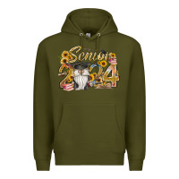 Army Green senior 2024 Premium Hoodie - RacoonDesign