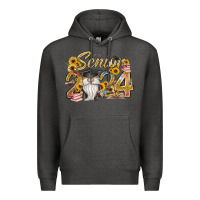 Charcoal Heather senior 2024 Premium Hoodie - RacoonDesign