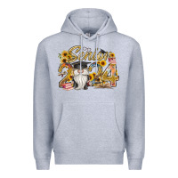 Heather Grey senior 2024 Premium Hoodie - RacoonDesign