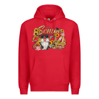 Red senior 2024 Premium Hoodie - RacoonDesign