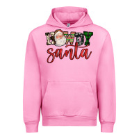 Fuchsia Pink howdy santa Urban Hoodie - FaDigitalArtStudio