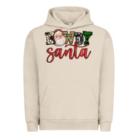 Pigment French Oak howdy santa Urban Hoodie - FaDigitalArtStudio