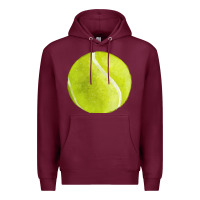 Burgundy tennis ball fa element 2 Premium Hoodie - FaDigitalArtStudio