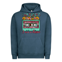 Pigment Midnight Navy i am not old i am a classic sunflower floral casse Urban Hoodie - FaDigitalArtStudio