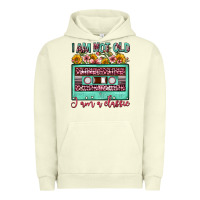 Pigment Pistachio i am not old i am a classic sunflower floral casse Urban Hoodie - FaDigitalArtStudio