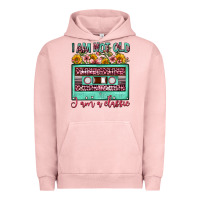 Pigment Salmon i am not old i am a classic sunflower floral casse Urban Hoodie - FaDigitalArtStudio