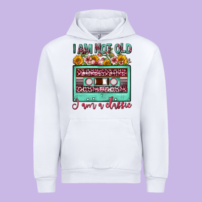 I Am Not Old I Am A Classic Sunflower Floral Casse Urban Hoodie Designed By Fadigitalartstudio