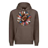 Coffee american football sunflower Premium Hoodie - HRA Design Shop