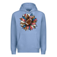 Colony Blue american football sunflower Premium Hoodie - HRA Design Shop